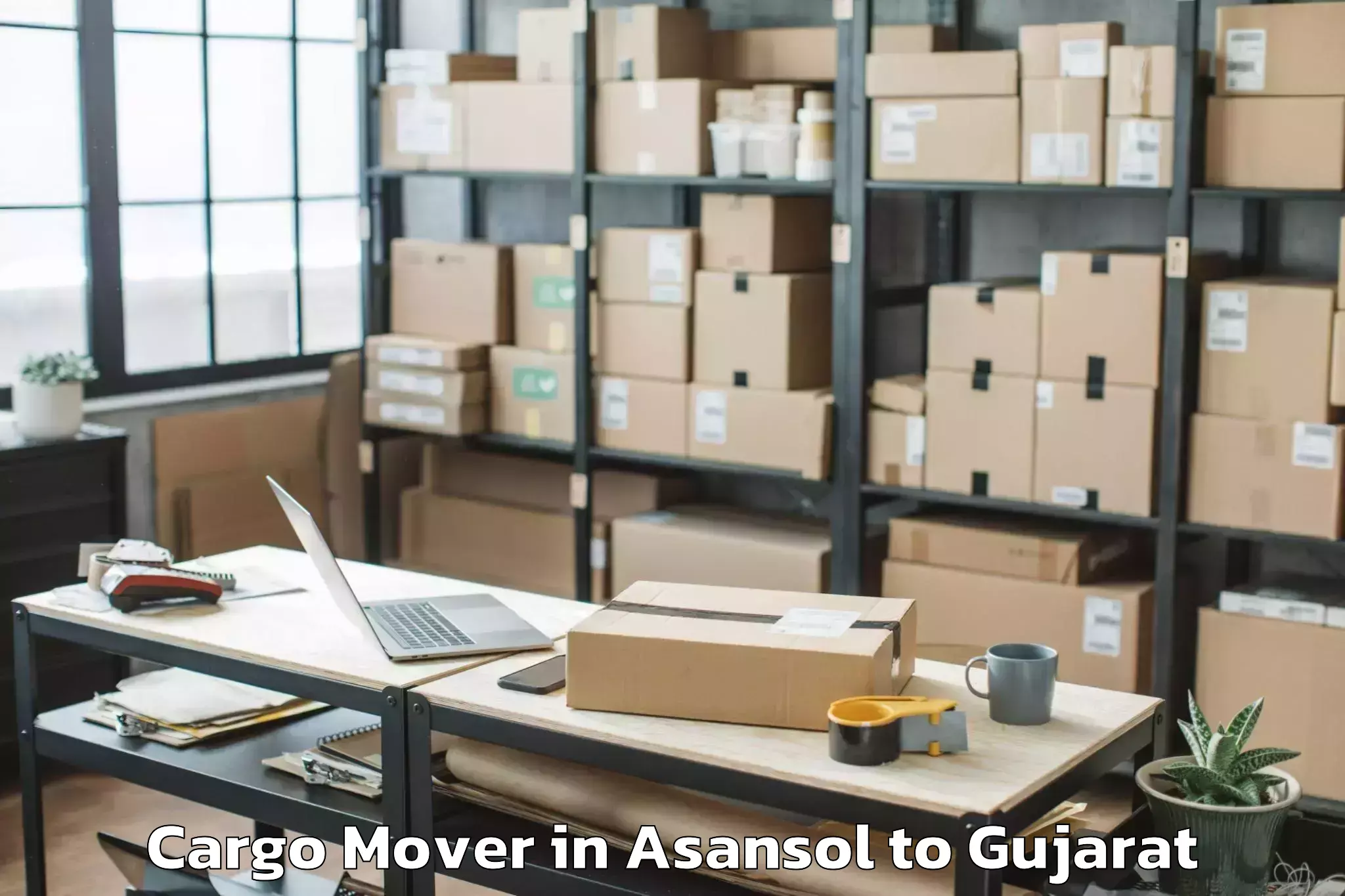 Book Asansol to Dhuwaran Cargo Mover Online